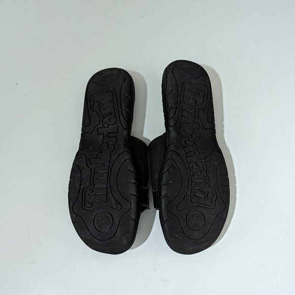 Timberland Black slide sandals sz 6 - Picture 3 of 9